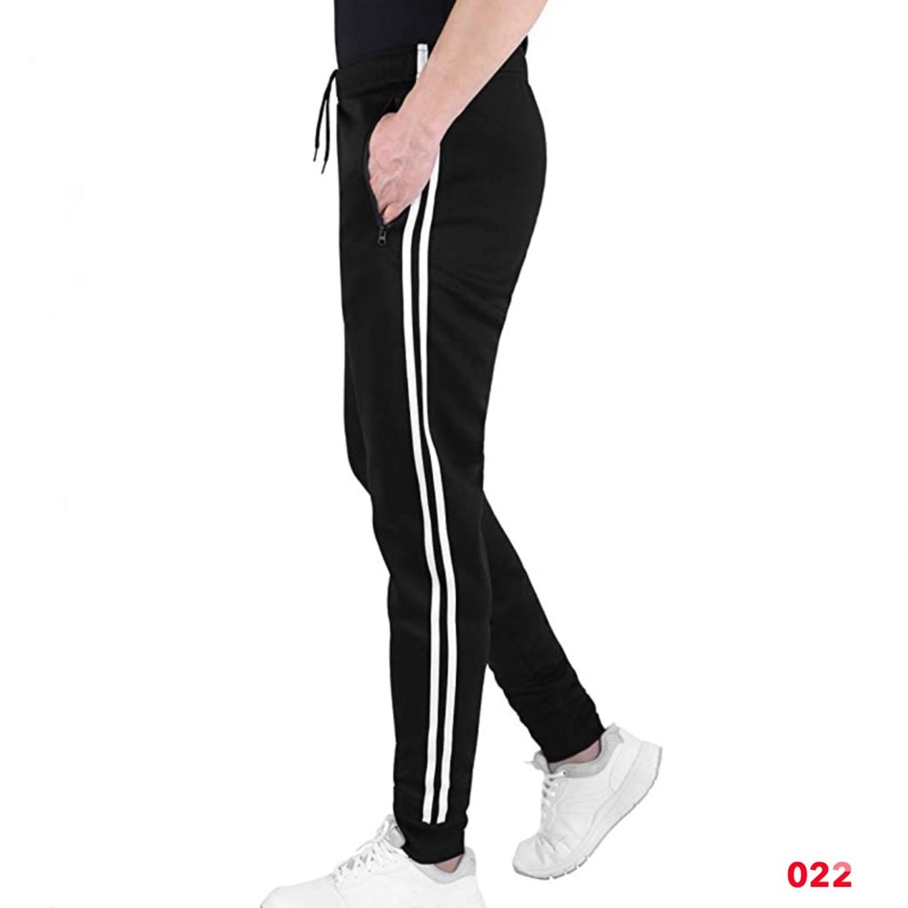 S - NWT DISHANG Men's Slim Striped Jogger Pants
